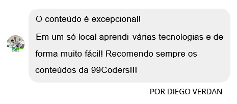 Depoimento do aluno Diego Verdan