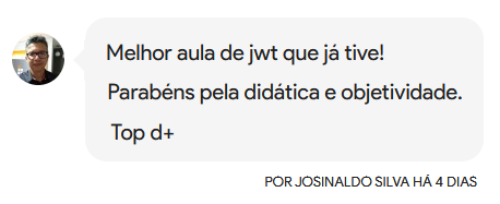 Depoimento do aluno Josinaldo